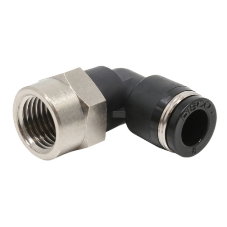 Đầu nối khí nén - khớp nối dạng khuỷu tay nữ Pisco PLF8-02 Đầu nối khí nén - khớp nối dạng khuỷu tay nữ Pisco PLF8-02